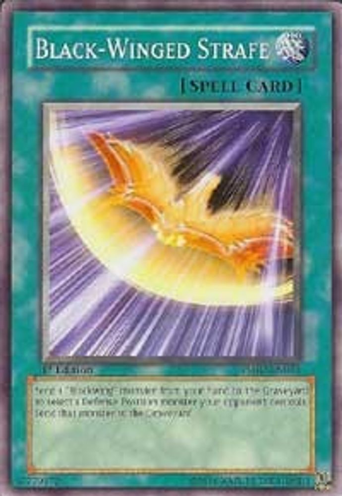 Black-Winged Strafe, 1st-edition, front