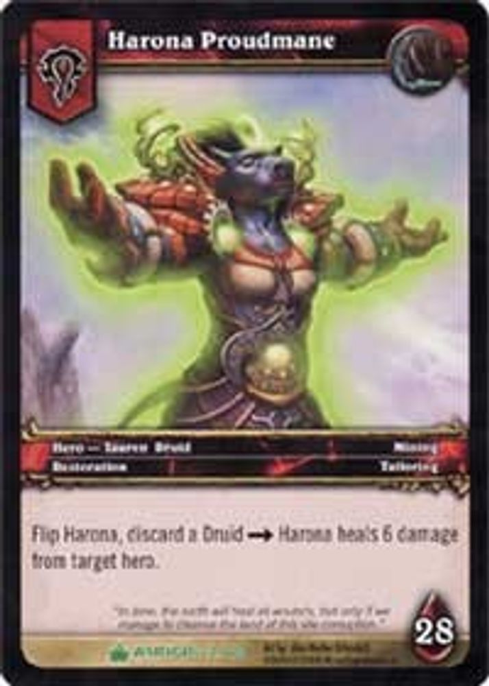 Harona Proudmane, Standard, front