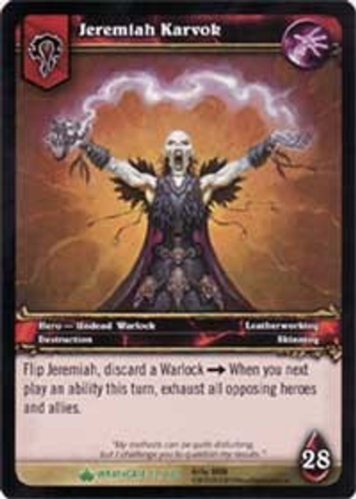 Jeremiah Karvok, Standard, front