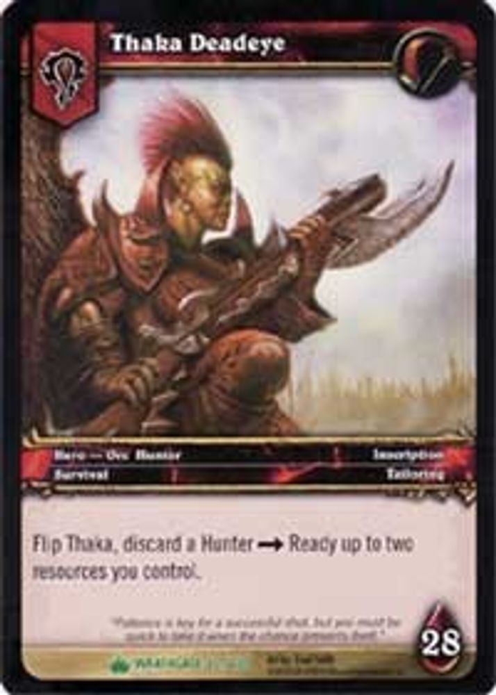 Thaka Deadeye, Standard, front
