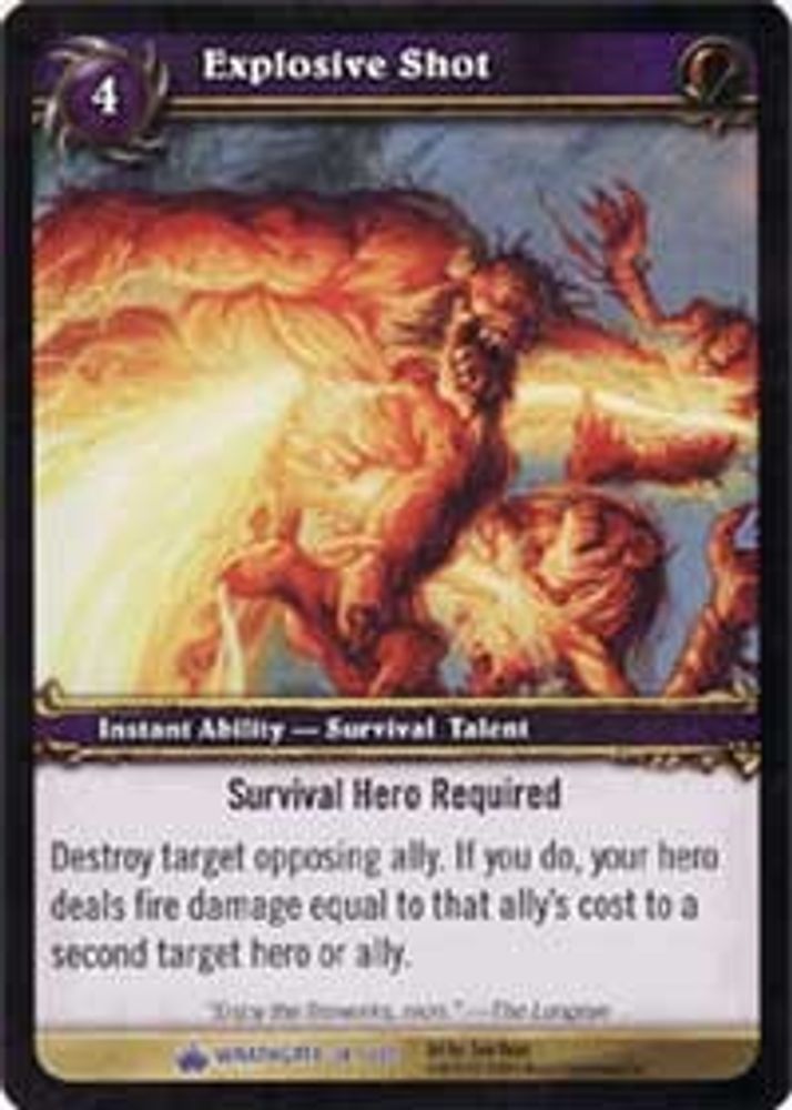 Explosive Shot, Standard, front