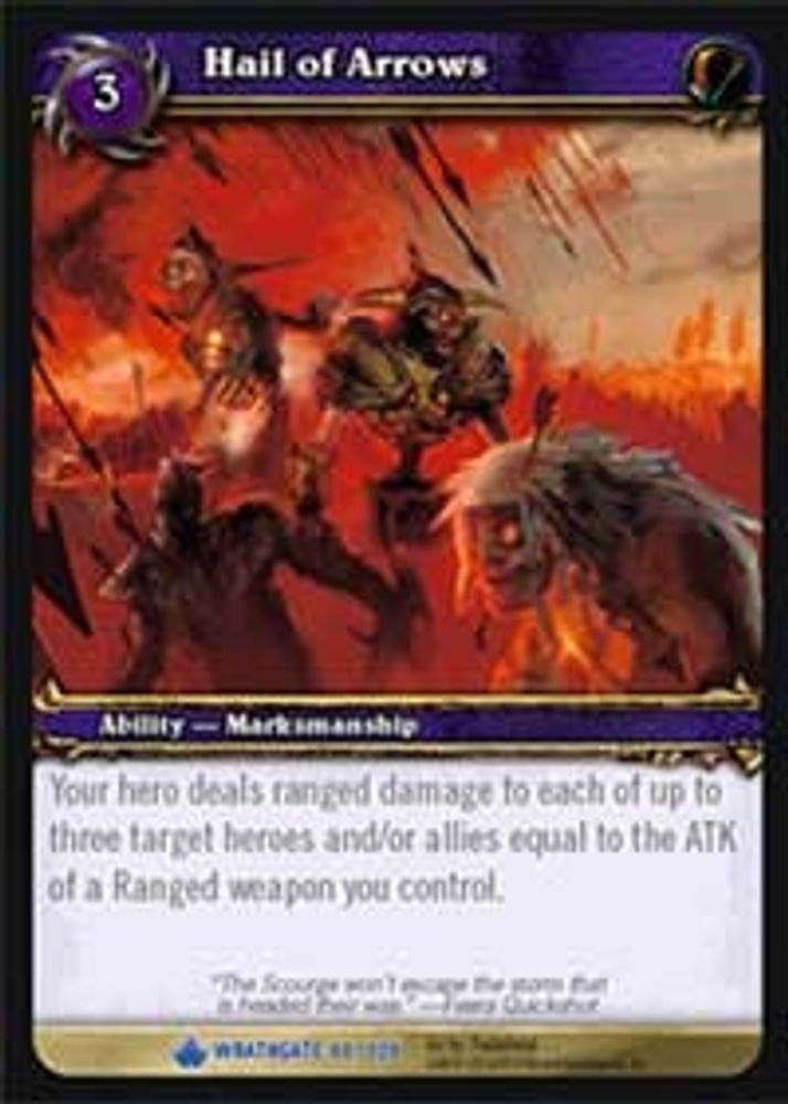 Hail of Arrows, Standard, front