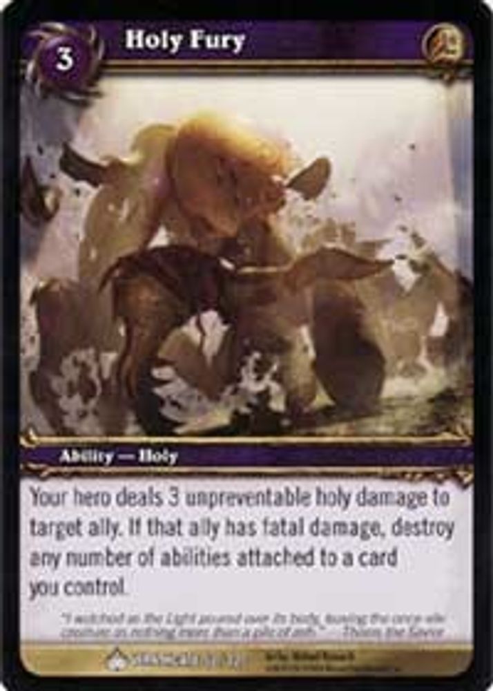 Holy Fury, Standard, front
