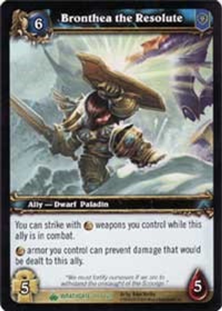 Bronthea the Resolute, Standard, front