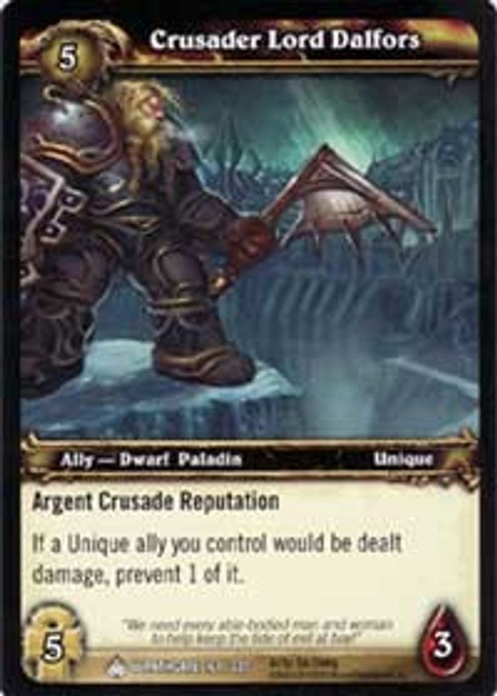Crusader Lord Dalfors, Standard, front