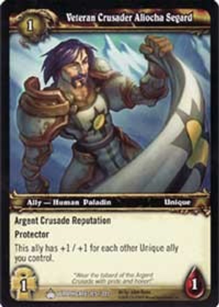 Veteran Crusader Aliocha Segard, Standard, front