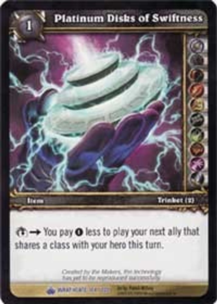 Platinium Disks of Swiftness, Standard, front