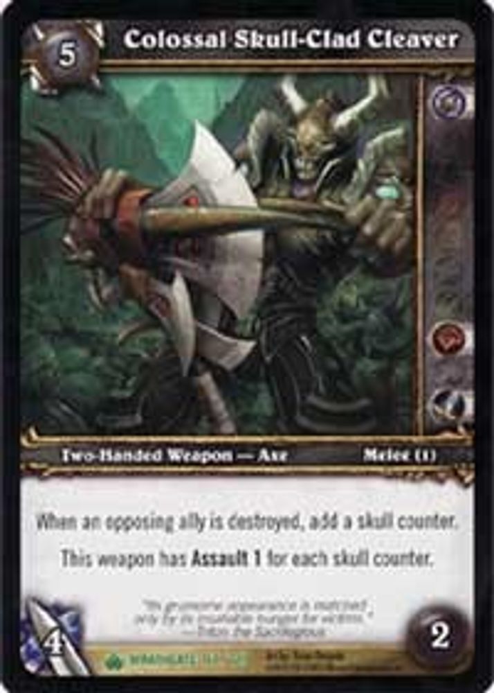 Colossal Skull-Clad Cleaver, Standard, front