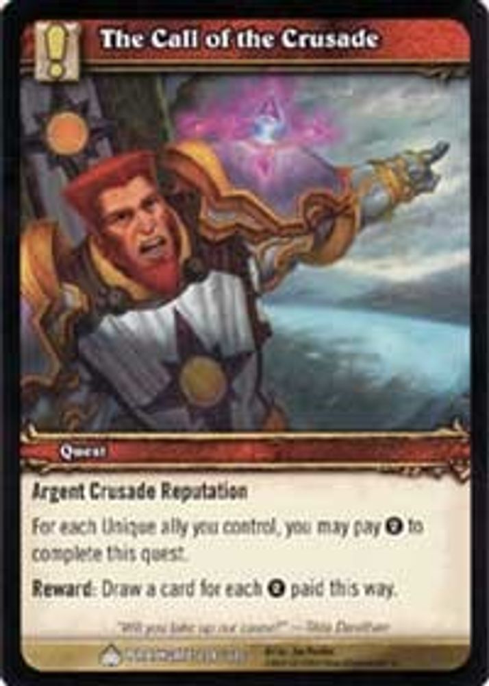 The Call of the Crusade, Standard, front