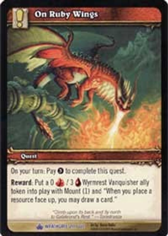 On Ruby Wings, Standard, front