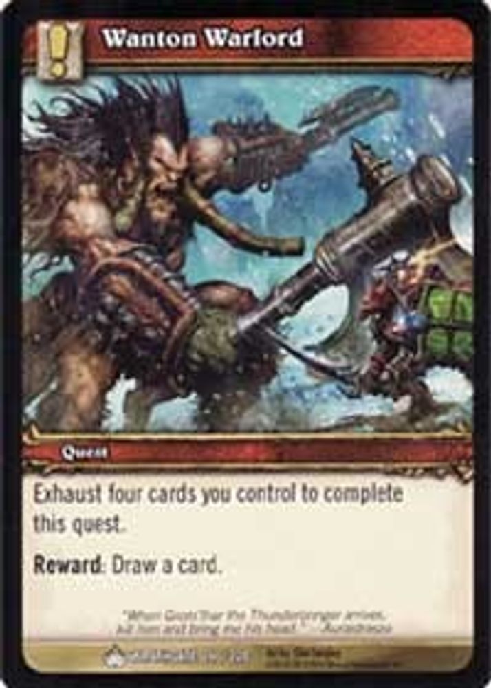 Wanton Warlord, Standard, front