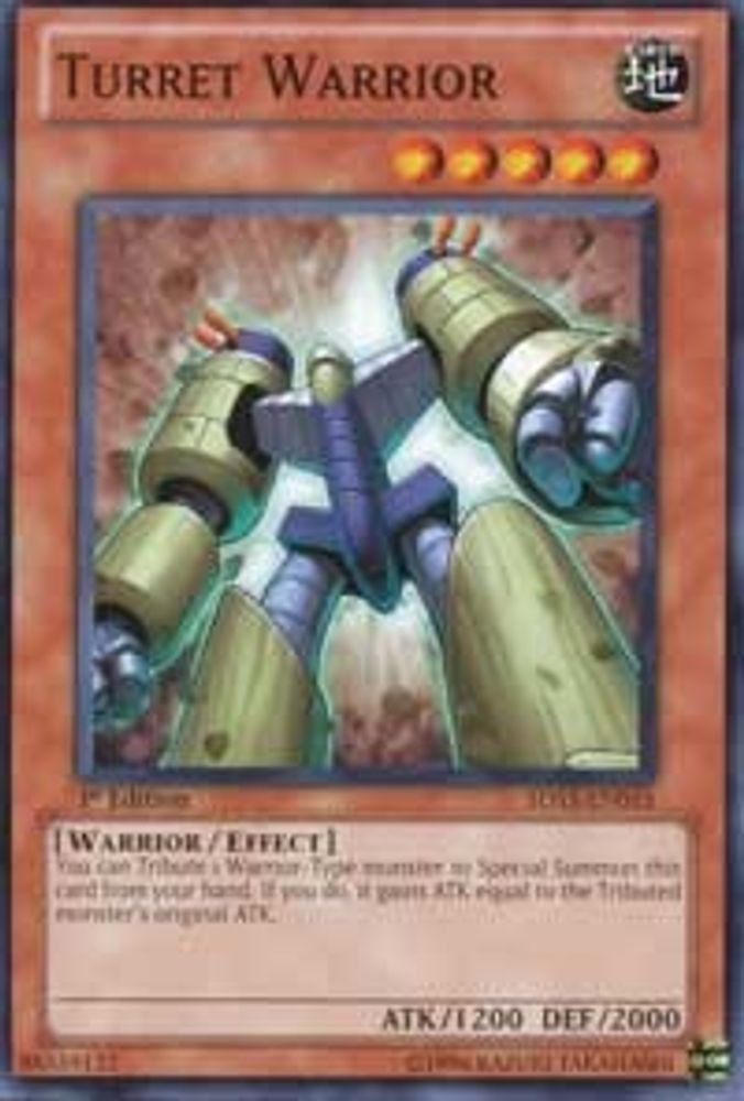 Turret Warrior, 1st-edition, front