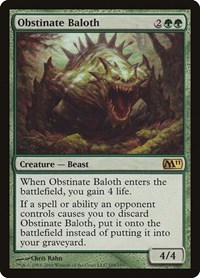 Obstinate Baloth, Magic 2011 (M11)