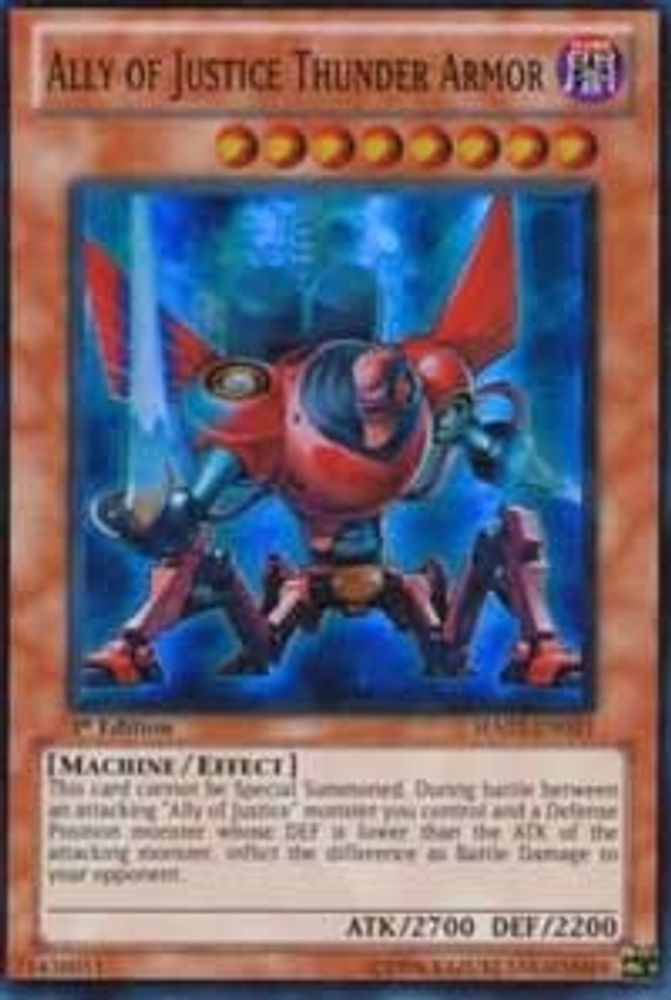 Ally of Justice Thunder Armor, 1st-edition, front
