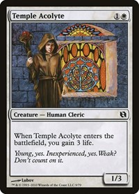Temple Acolyte, Duel Decks: Elspeth vs. Tezzeret