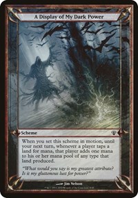 A Display of My Dark Power (Archenemy), Oversize Cards