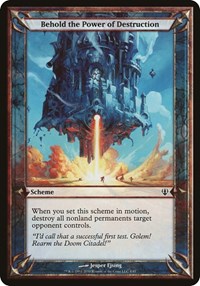 Behold the Power of Destruction (Archenemy), Oversize Cards