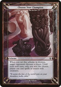Choose Your Champion (Archenemy), Oversize Cards