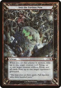 Into the Earthen Maw (Archenemy), Oversize Cards