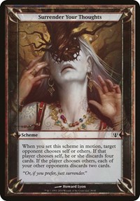 Surrender Your Thoughts (Archenemy), Oversize Cards