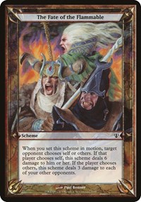 The Fate of the Flammable (Archenemy), Oversize Cards