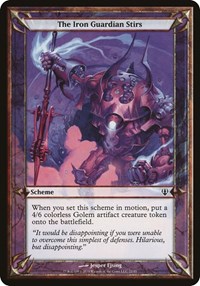 The Iron Guardian Stirs (Archenemy), Oversize Cards