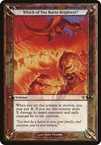 Which of You Burns Brightest? (Archenemy), Oversize Cards