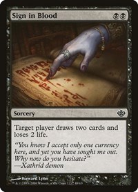 Sign in Blood, Duel Decks: Garruk vs. Liliana