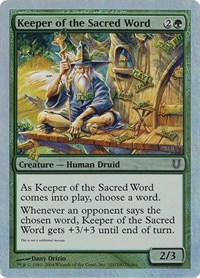 Keeper of the Sacred Word, Unhinged