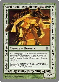 Our Market Research Shows That Players Like Really Long Card Names...., Unhinged