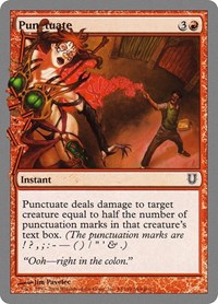 Punctuate, Unhinged