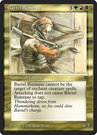 Bartel Runeaxe, Legends
