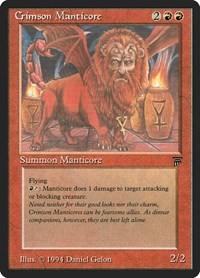 Crimson Manticore, Legends