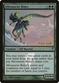 Allosaurus Rider, Prerelease Cards