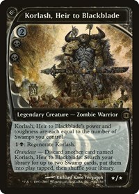 Korlash, Heir to Blackblade, Prerelease Cards