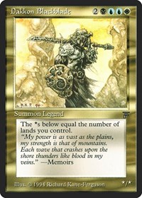 Dakkon Blackblade, Legends