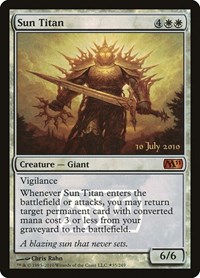 Sun Titan, Prerelease Cards