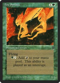 Fire Sprites, Legends