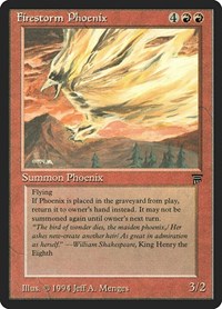 Firestorm Phoenix, Legends