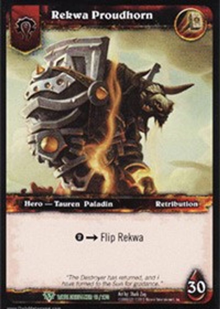 Rekwa Proudhorn, Standard, front