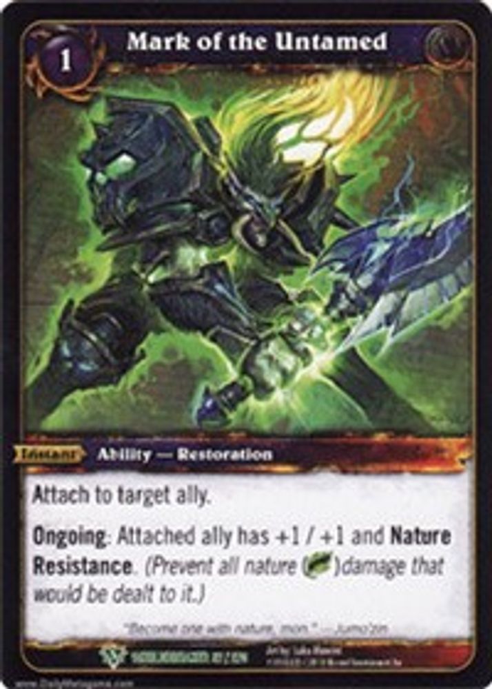 Mark of the Untamed, Standard, front