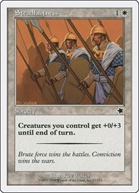 Steadfastness, Starter 1999