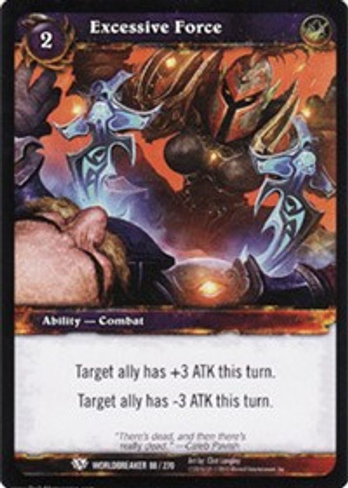 Excessive Force, Standard, front