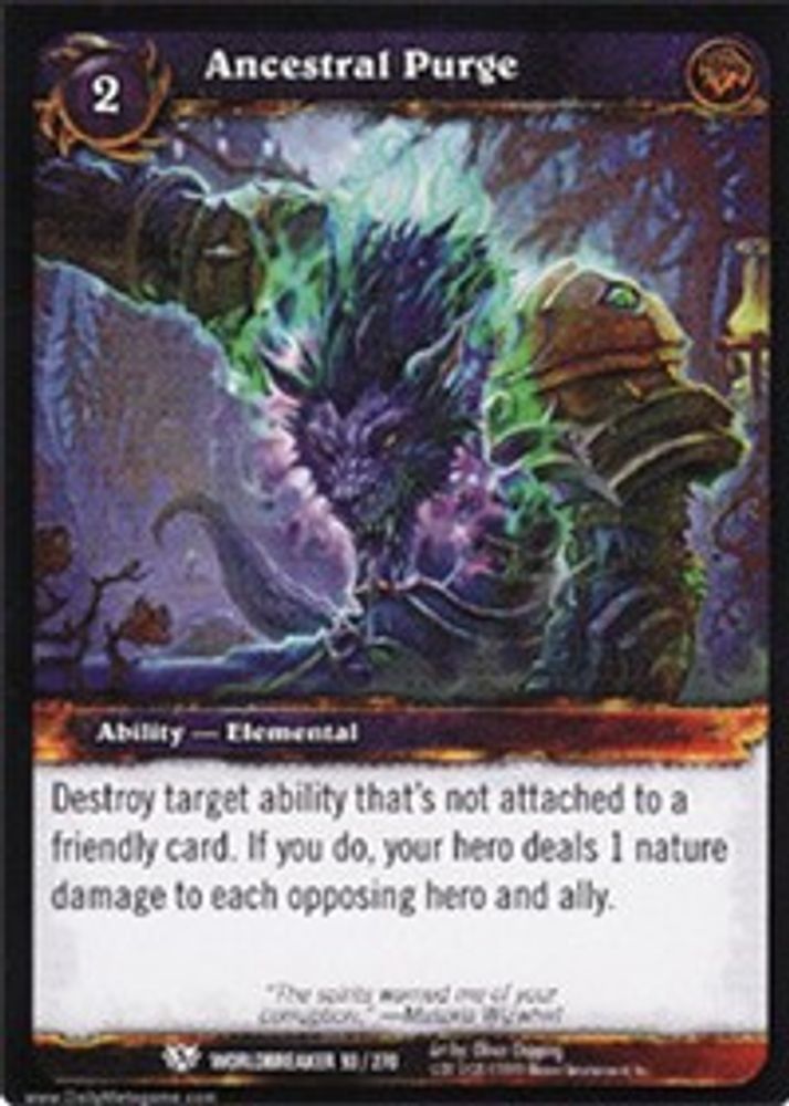 Ancestral Purge, Standard, front