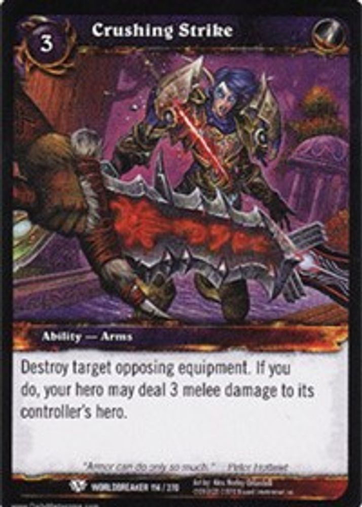 Crushing Strike, Standard, front