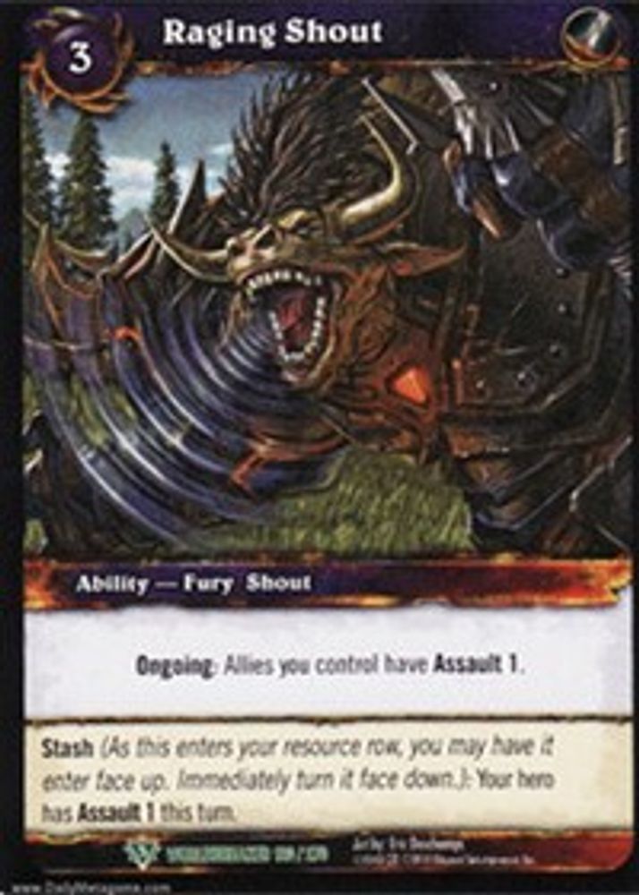 Raging Shout, Standard, front