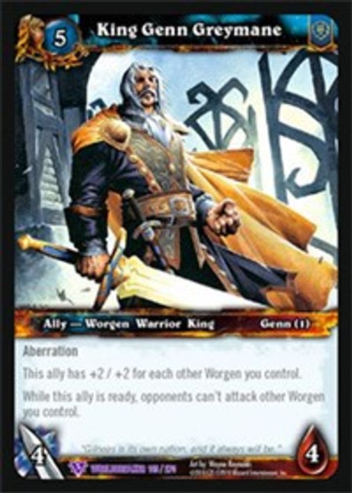 King Genn Greymane, Standard, front