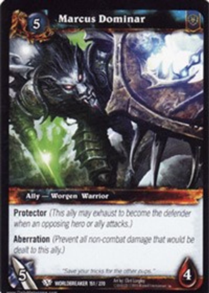 Marcus Dominar, Standard, front