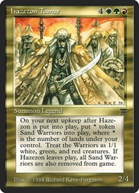 Hazezon Tamar, Legends