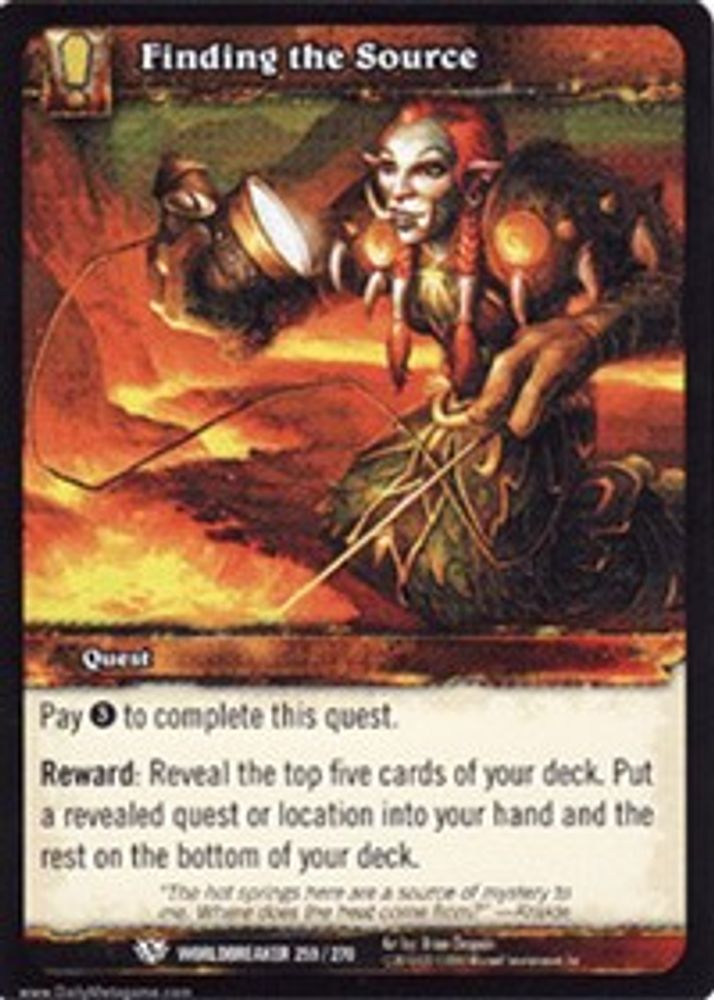 Finding the Source, Standard, front